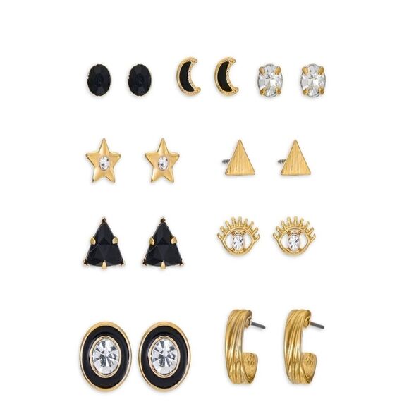 Jewelry Stud Earring Collection 9 Pairs. - Picture 5 of 5